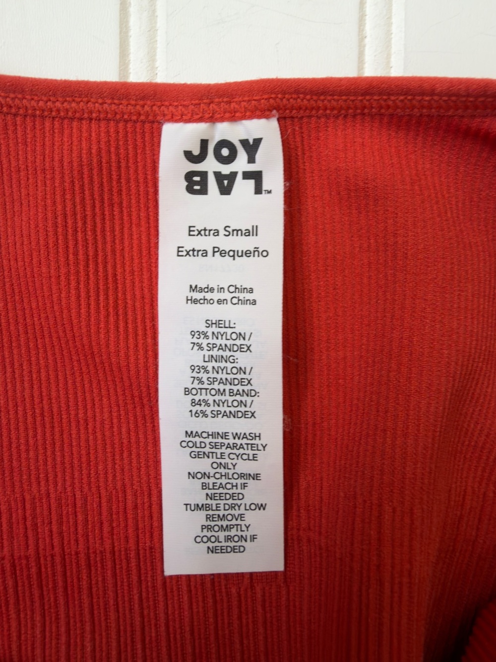 Joy Lab Yoga Set Burnt Orange Sports Bra  And High Waisted Leggings Size Small - Picture 3 of 6